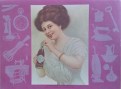 PM 34. repro 1909  Calendar Girl - Plastic placemat 41.2x31.2cm (Small)